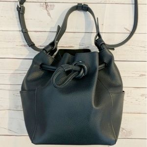 Zara knotted bucket bag